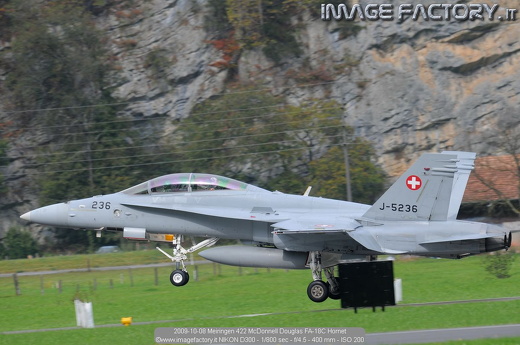 2009-10-08 Meiringen 422 McDonnell Douglas FA-18C Hornet